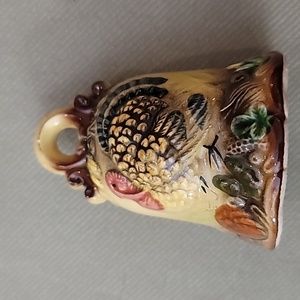 Vintage Napcoware ceramic Turkey bell